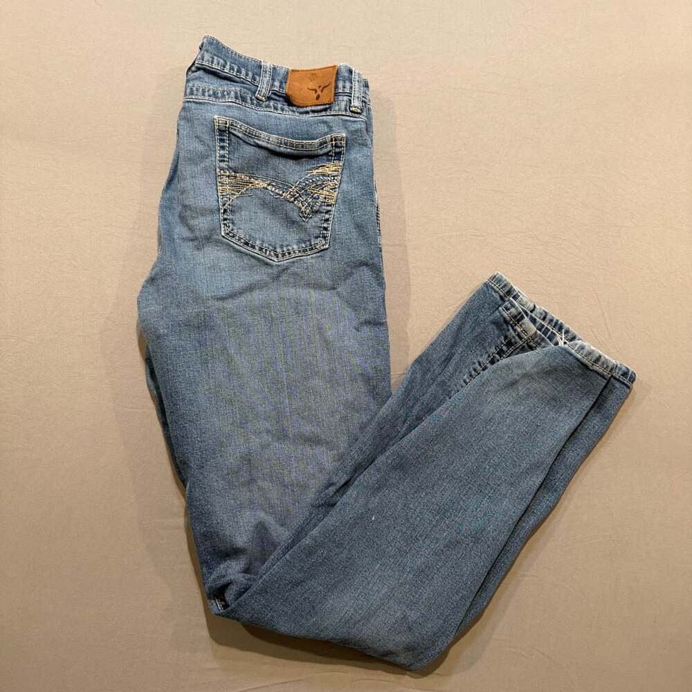 Wrangler 20X Light Wash Slim Fit Western Denim Jeans